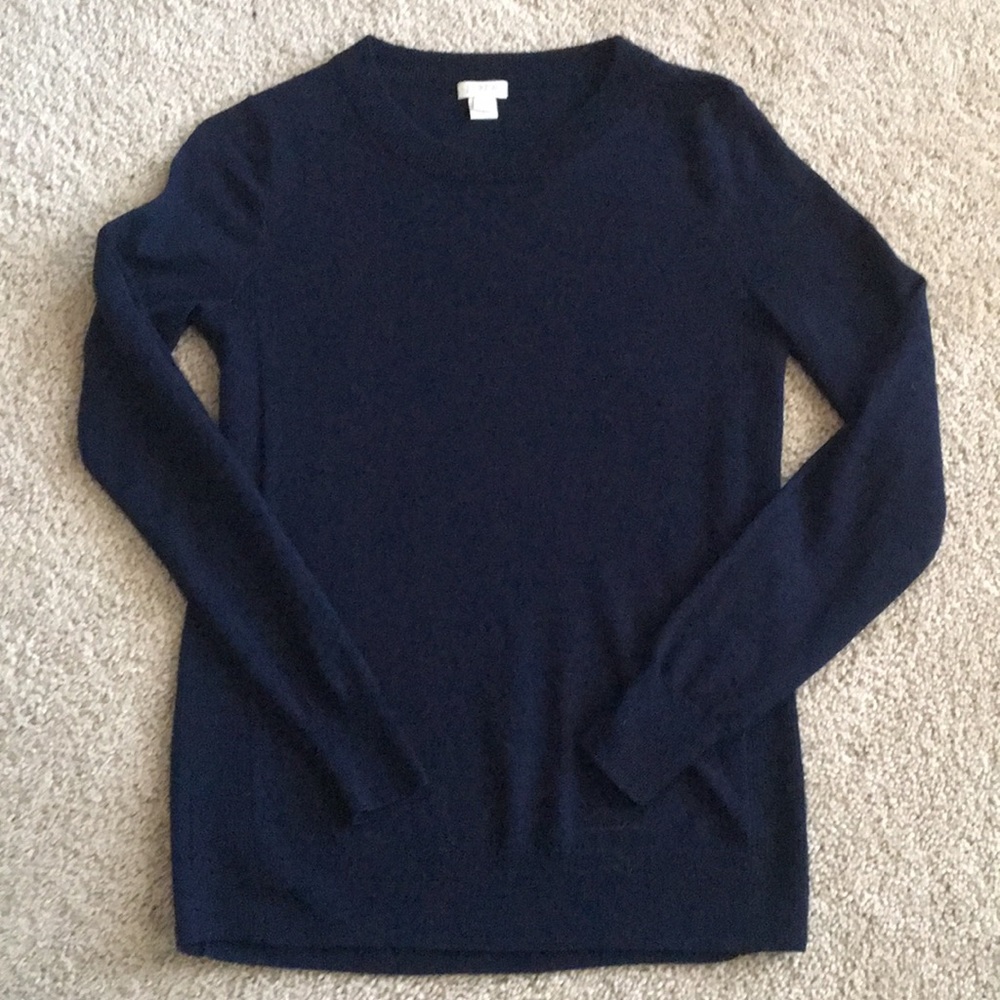 JCrew Navy Sweater XS
